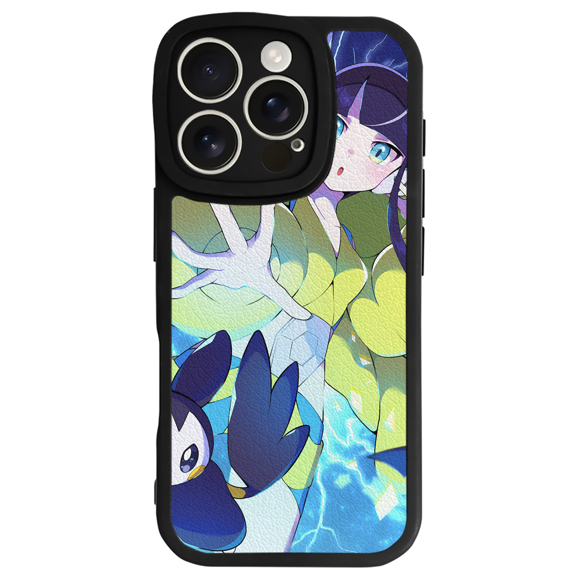 （画像用） ポケットモンスター Pokémon 【iPhone 16シリーズ対応】シリコンスマホケース（レザー調） 材質：シリコン